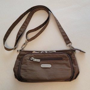 Baggallini Small Taupe-Brown Cross-Body Bag